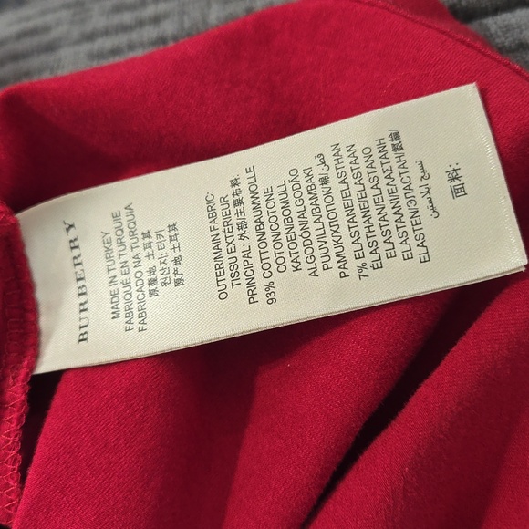 BURBERRY BRIT 3/4 SLEEVE WITH CUFF TSHIRT.  #6466 - Picture 10 of 10